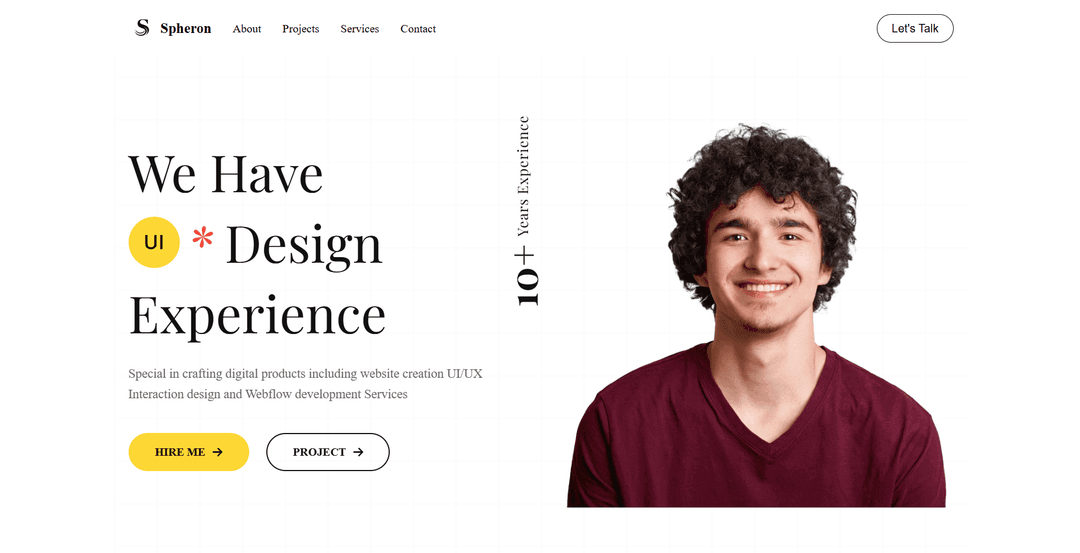Spheron — A Stunning Portfolio Website for Creatives